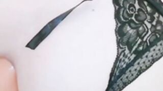 Pigmananal fucked by lesbian girlfriend with long dildo