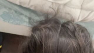 Sam Paige taking a facial