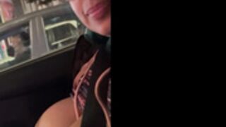PerridotsPalmtree sucks her tit in public!