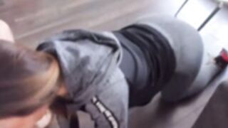 Stepmom in leggings wanted to Suck my dick