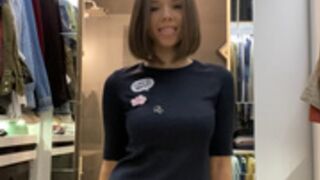 Eve Sweet flashing in dressing room