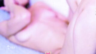 Aria adorable suffering fingering her tiny cunt