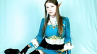 Arwen Datnoid - Zelda Spit Roasted by Link and Ganon