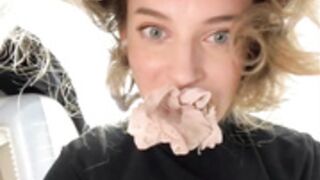 Angel Ari Naked Show in Toilet