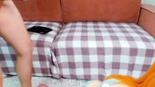Hlopushkahouse - cam blowjob + facial cumshot
