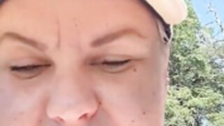 Swedish -  Milf let strangers cum over her in public
