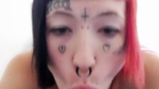 X$w33tc@ndyX666 09-28-23 split tongue goth girl