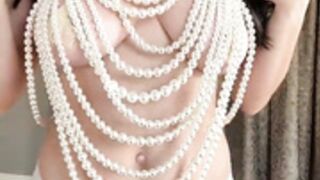 Christina Khalil - Pearl Beaded Top