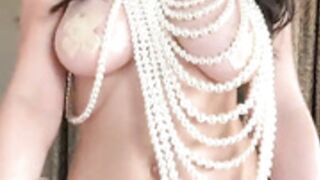 Christina Khalil - Pearl Beaded Top