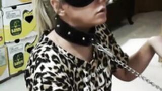 BDSM SLAVE FACE SLAP WITH FOOT