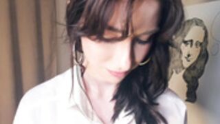 Dance_Kuduro white shirt no bra