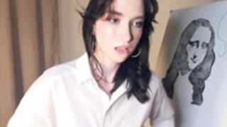 Dance_Kuduro white shirt no bra