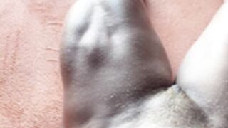 Carla FBB showing her muscles and pussy