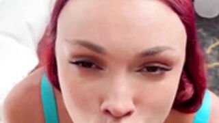 Octokuro POV BBC Fuck with Cum on Her Huge Tits