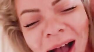 Norwegian Julia Nyland blowjob and facial