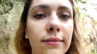 MariiD Spanks Ass ( 15 times ) In A Public Park