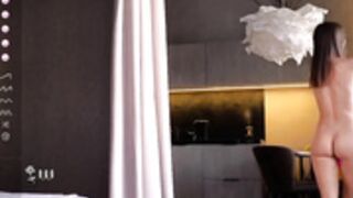 nika_lodge wallows in a puddle of piss, woo