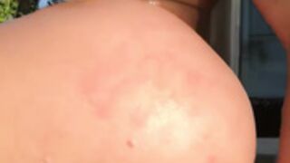 violet summers outdoors dildo fuck + squirt [enhanced]