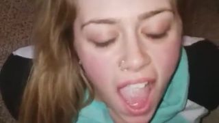 quick facial with shirt still on