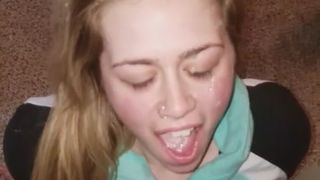 quick facial with shirt still on