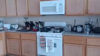 alexxxcoal naked in the kitchen