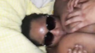 Ebony Interracial tittyfuck amateur