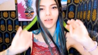 maura_shy 211202 legs, tits, beaver & makes funny faces