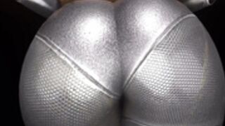 Robot woman butt inflation