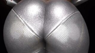 Robot woman butt inflation