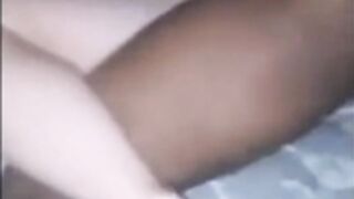 Halloween white girl give BJ and squirts on bbc