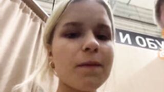 Bonga couple cum in mouth in dressing room