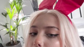 ariesiatv bg playboy bunny suit bj + cum in mouth