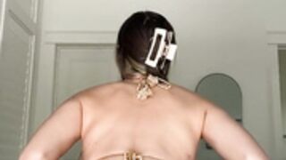 Natalie Roush - Oiled Bikini Try On Haul PPV