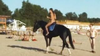 Vika Nude On the Beach