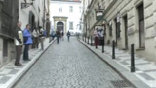 Mona Lee nude in public