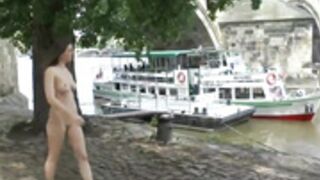 Mona Lee nude in public