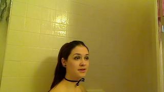 Sexy Aymee nude shower recording