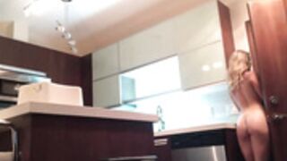 Canadian Blonde Ambushes Pizza Guy