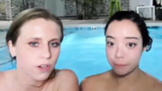 Nami_ and blake_bardot kiss awkwardly at MFC Social