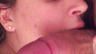 Lana wolf give a blowjob