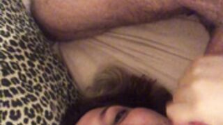 Lana wolf give a blowjob