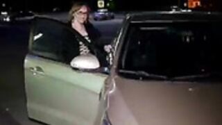 Oxana FLASHING IN A PUBLIC TRANSPORT AND NUDE CARWASH