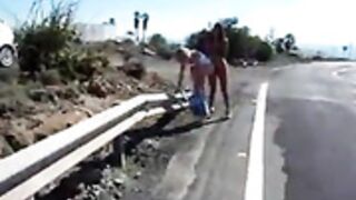 Naomi Nude On A Road Side