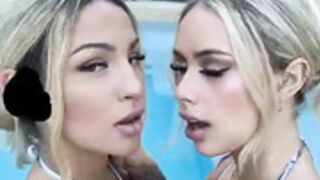 lesbian in swimming pool