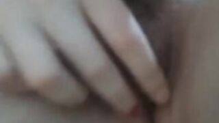 Emerald masturbating in the bathroom