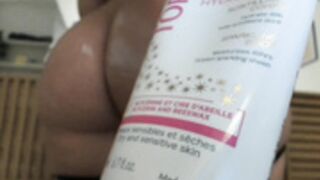 Wetself nude lotion ass
