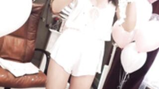 Holly 190430 1645 Cake,ChangingOutfit,Cigarette-Birthda