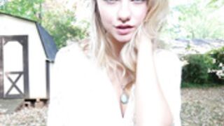 Beautiful Agony Orgasm in my Backyard