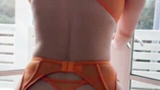 Natalie Roush - Orange Lingerie PPV