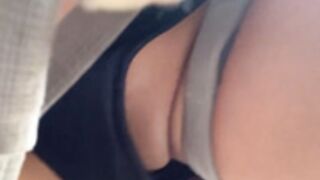 Hot nature couple go at it rock climbing